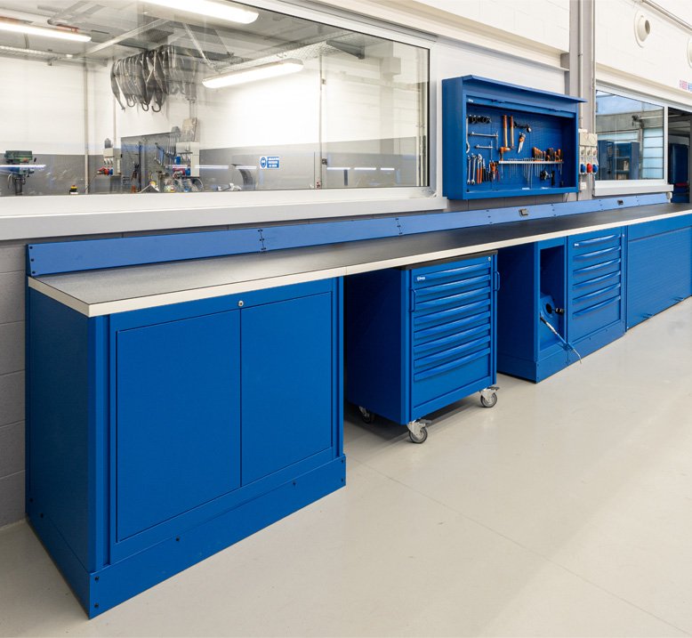 Mobili da officina e armadi da officina di 3D Beta per mobili da officina personalizzati in spazi moderni