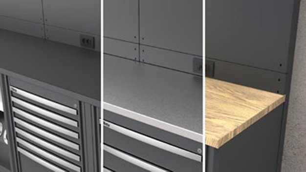 Arredo per officina mobili per officina 3D Beta rendono l'arredamento delle officine più professionale