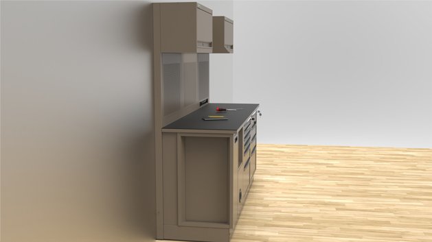 Mobili per officina armadi modulari per officina dal design moderno ispirati ai mobili per officina personalizzati 3D Beta