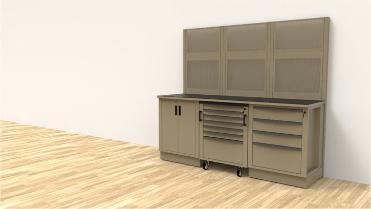 Mobili per officina 3D Beta Armadio porta attrezzi modulare con cassetti e ripiani per lo stoccaggio personalizzato in officina