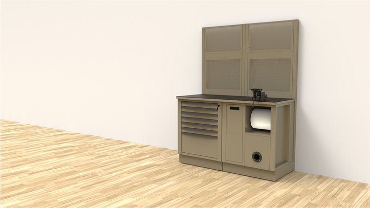 Mobili da officina con armadietti modulari porta asciugamani di carta rubinetto e 3D Beta magazzino da officina personalizzato